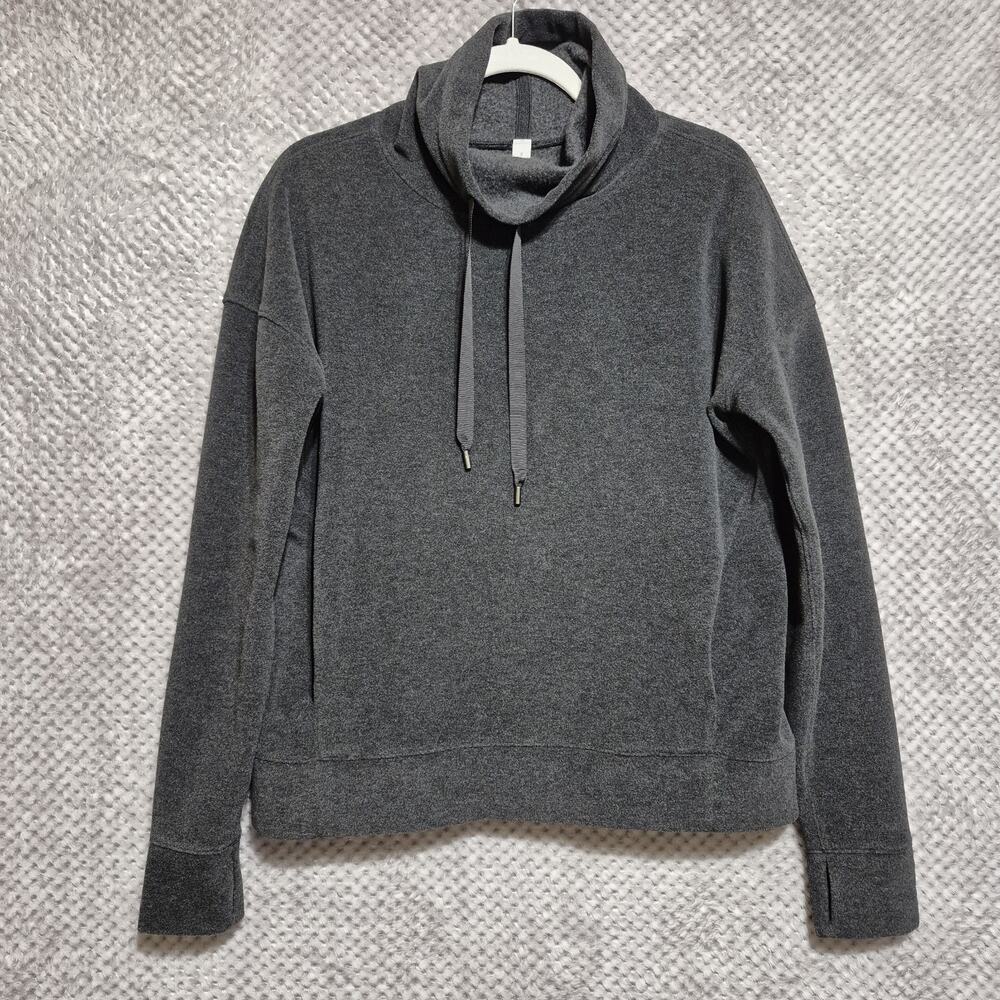Lululemon Go Forward Fleece Long Sleeve Pullover Sweatshirt Pocket Size 8 Women